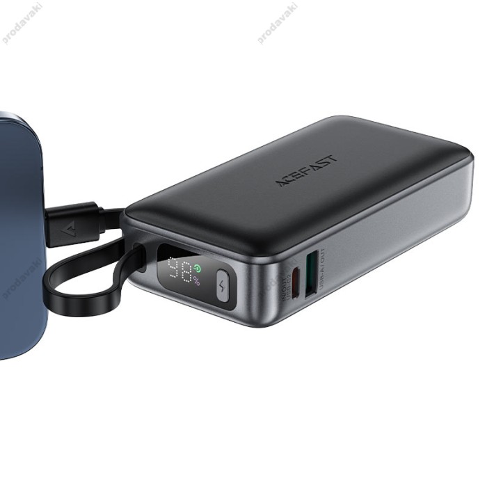 Повербанк портативний акумулятор Power bank ACEFAST M7 PD fast charging 30W 10000 mAh Grey